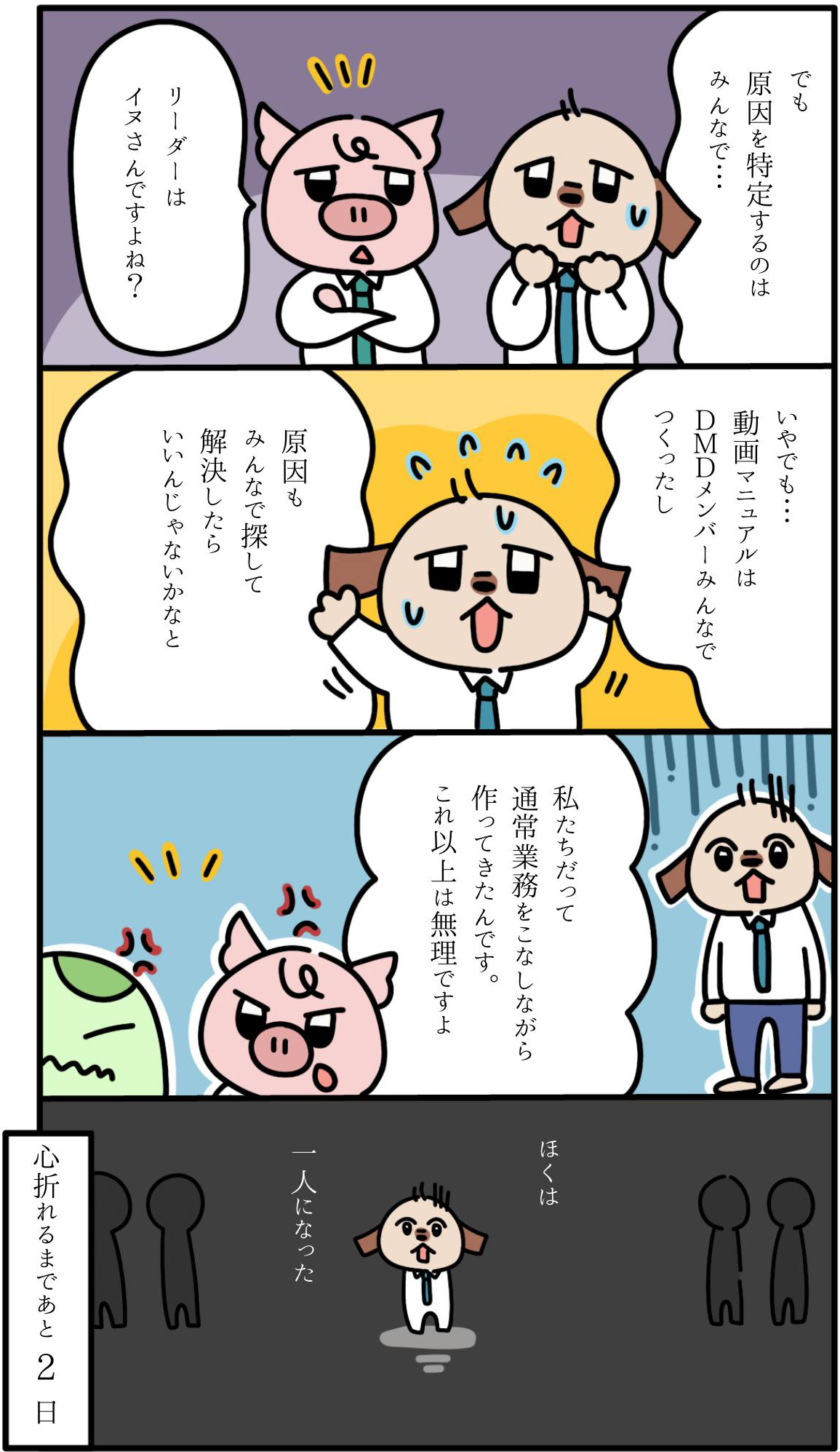 【98日目】ついに爆発したメンバーの不満